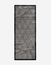 siyah miza desenli şal