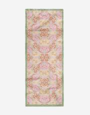 açık yeşil soho desenli şal