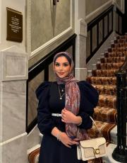 lacivert şal desenli şal