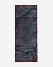 bordo etro desenli şal