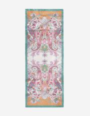 turkuaz aria desenli şal