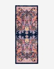 lacivert aria desenli şal