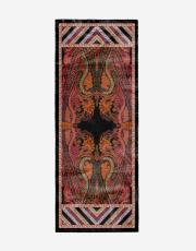 siyah zena desenli şal