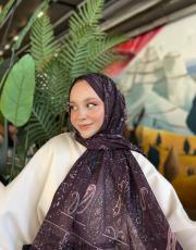 mor nerry desenli şal