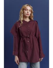 mürdüm sarah yaka detaylı gömlek 2