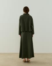 haki nervürlü keten takım 5