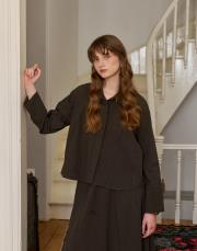 antrasit nervürlü keten takım 2