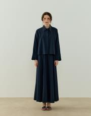 lacivert nervürlü keten takım 2