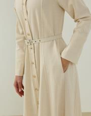 natürel lera keten elbise 3