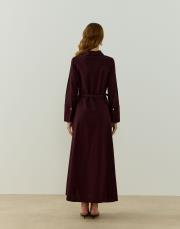 bordo lera keten elbise 4