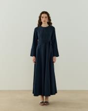 lacivert lara keten elbise