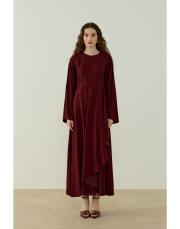 bordo alina monovizolin elbise 2