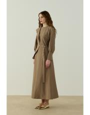 vizon tiana çıt çıt kemerli elbise 2