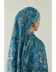 mavi elena desenli floş viskon şal 4