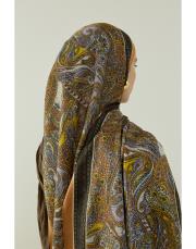 caramel hera desenli floş viskon şal 4