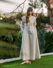 natürel sawana elbise 2