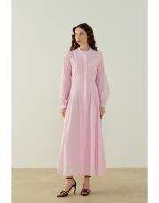 pembe safir vual elbise