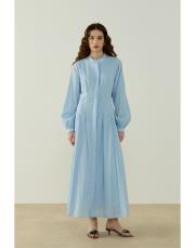 bebe mavisi safir vual elbise