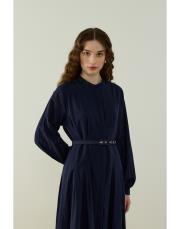 lacivert safir vual elbise 2