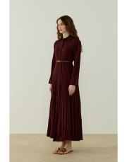 bordo crush vual elbise 2