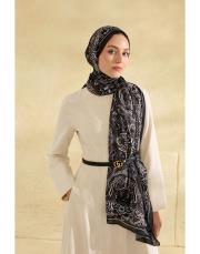 siyah sirius desenli şal 3