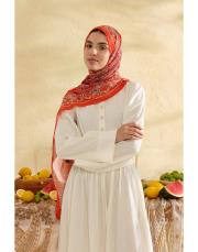 kızıl sirius desenli şal 4