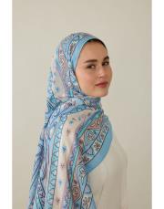 mavi luna desenli şal 4