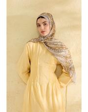 sarı luna desenli şal 2