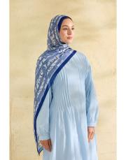 mavi eliza desenli şal