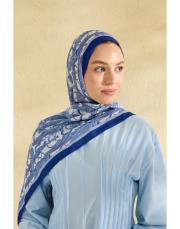 mavi eliza desenli şal 3