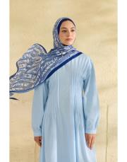 mavi eliza desenli şal 4