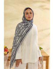 gri eliza desenli şal