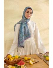 mavi elora desenli şal 4