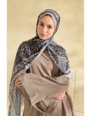 siyah elora desenli şal 2