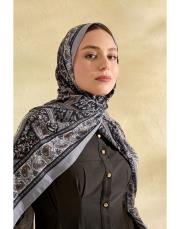 gri elora desenli şal 3