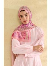 pembe eva desenli şal 3