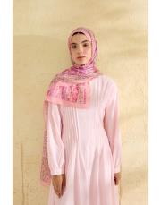 pembe eva desenli şal 4