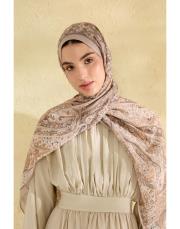 bej miu desenli şal
