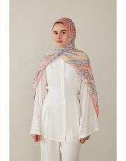 yavruağzı miu desenli şal 2