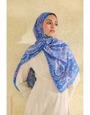 lacivert miu desenli şal 3