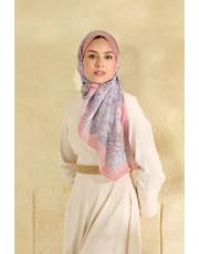 pudra lisa desenli şal