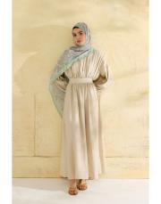 yeşil lisa desenli şal