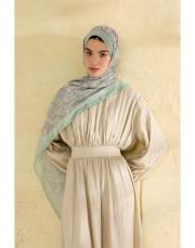 yeşil lisa desenli şal 2