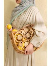 yeşil lisa desenli şal 3