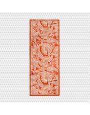 turuncu flora desenli şal 4