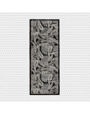 siyah flora desenli şal 4