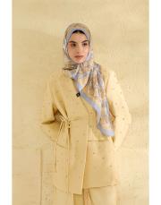 bebe mavisi flora desenli şal