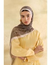 bej dora desenli şal 2