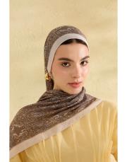 bej dora desenli şal 3