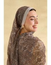 bej dora desenli şal 4